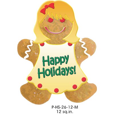 Gingerbread Girl Promotional Magnet (12 Square Inch)