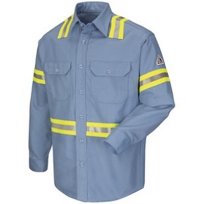 Bulwark™ 7 Oz. Enhanced Visibility Uniform Shirt - Light Blue