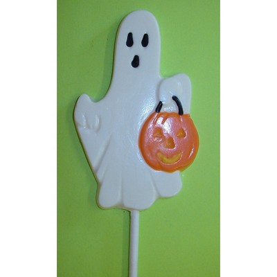 Ghost with Pumpkin Pail Pop