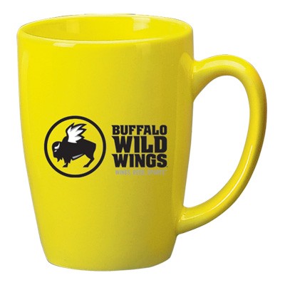 14 Oz. Lemon Yellow Houston Endeavor Customized Mug