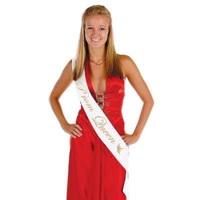 Prom Queen Satin Sash