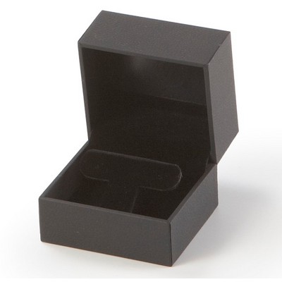 Textured Leatherette Small Earring Tree Box