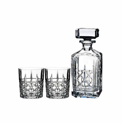 Waterford BRADY DECANTER 32 OZ & DOF 11 OZ SET/2