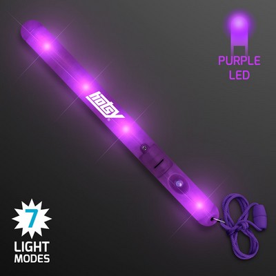 Flashing LED Blue Patrol Wands - Domestic Print