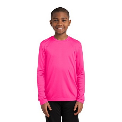 Youth Sport-Tek® Long Sleeve PosiCharge® Competitor™ Tee Shirt