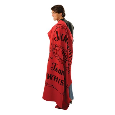 50" x 60", Fleece Sweatshirt Blanket (Embroidered)