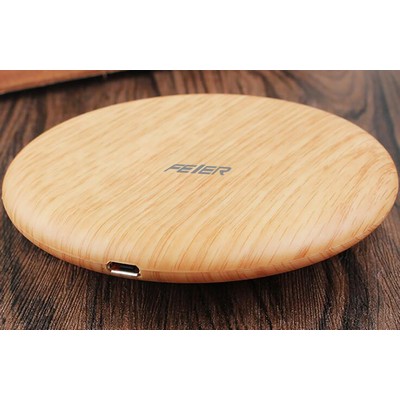 5V Wood Grain Wireless Charger