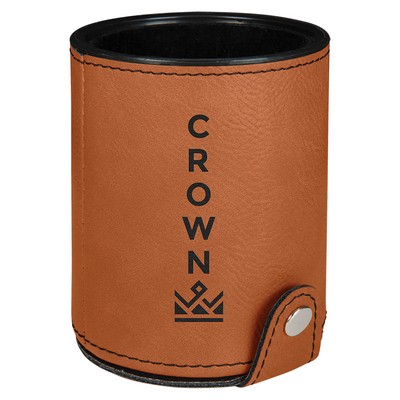 Rawhide Leatherette Dice Cup w/ 5 Dice