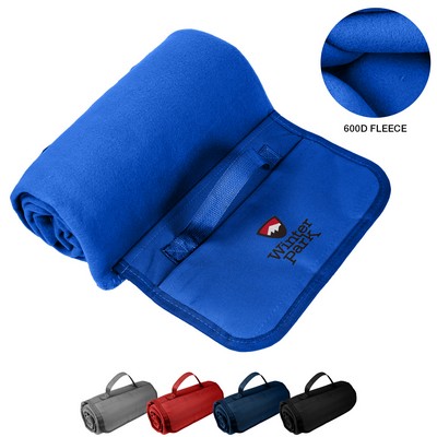 Roll Up Picnic Blanket w/Easy Carry Handle (47"x53")