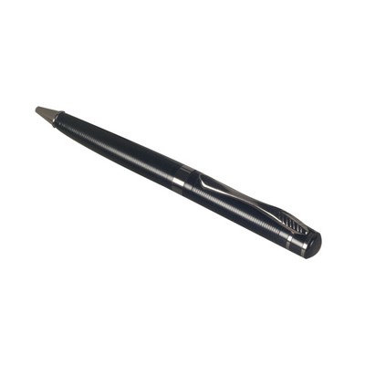 Cap & Barrel Roller Pen with Matte Silver Engraving