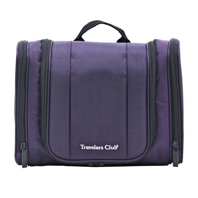 Travelers Club® Adare Hanging Toiletry Kit with Pockets, Purple