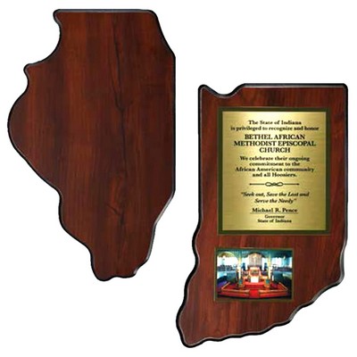 State Shaped Plaques