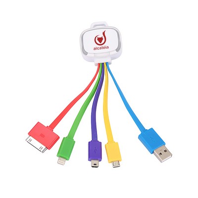 5-In-1 Led Usb Charging Cable