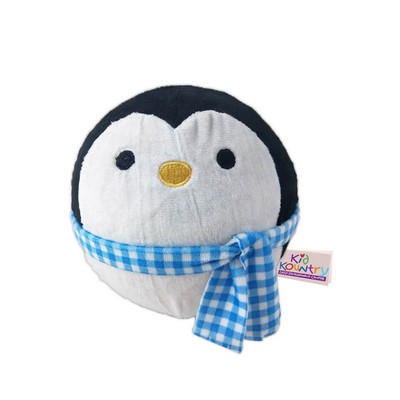 Custom Plush Penguin Stress Ball with Scarf