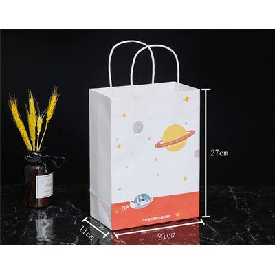 Kraft Paper Gift Bags (8.27L x 4.33D x 10.60H Inches)