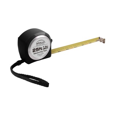 Black Apollo Tools 25ft. Tape Measure