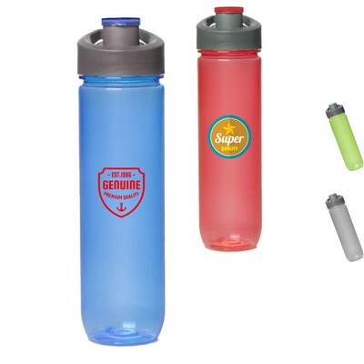 Plastic Water Bottles - 28 Oz. Sports Bottle w/ Flip Lid