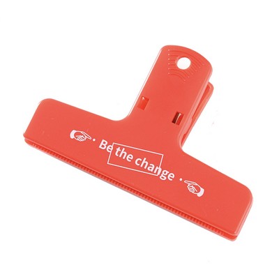 Red Plastic Magnetic Kitchen Storage Clip