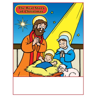 The Real Story of Christmas Imprintable Coloring and Activity Book