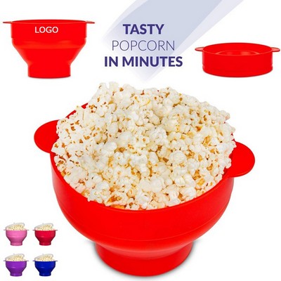 Collapsible Microwaveable Silicone Popcorn Popper