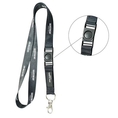 3/4" Custom Lanyard w/ PVC label