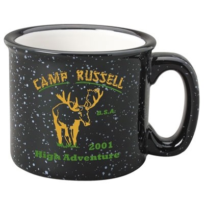 15 Oz. Black Western Stoneware Coffee Mug - Available in 33 colors/styles