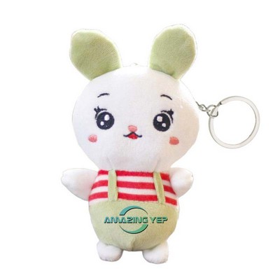 4.5" Keychain Squishmallow Plush Key Tag - Rabbit