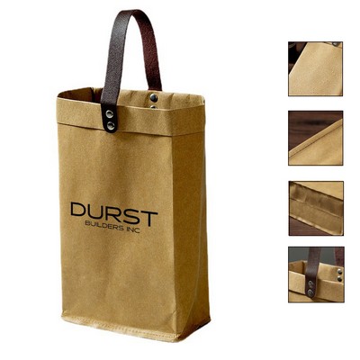 Double Wine Kraft Tote