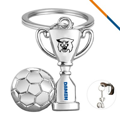 I-Win Soccer Trophy Keychain