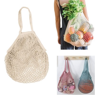 Reusable Cotton Mesh Grocery Bags