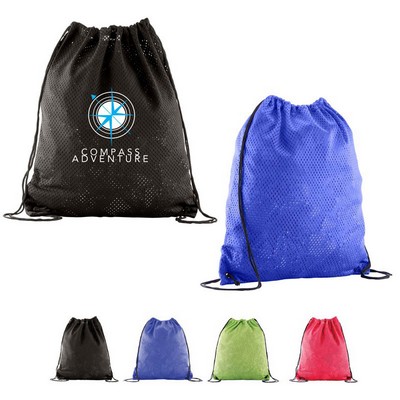 Sports Jersey Mesh Drawstring Backpack