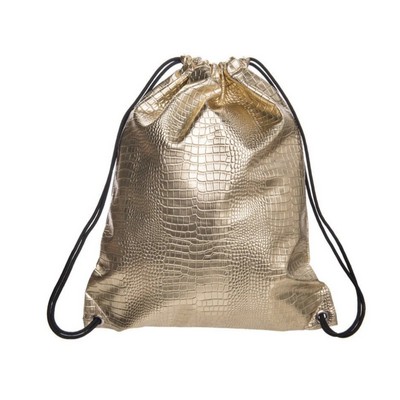 Leather Drawstring Bag