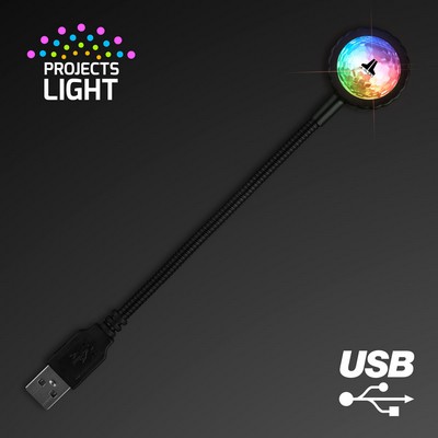 USB Party Light Mini Disco Ball, 9 Settings - Domestic Print