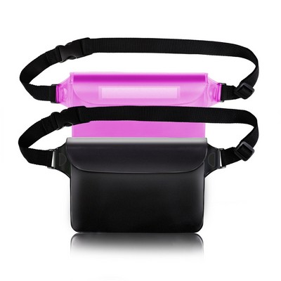 Three-layer sealed PVC waist bag waterproof bag set