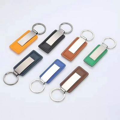 Custom Keyring Metal Luxury Leather Keychain