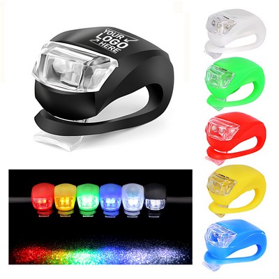 Durable and Bright Silicone LED Bicycle Safety Light