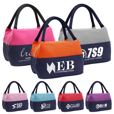 Waterproof Canvas Lunch Tote Bag