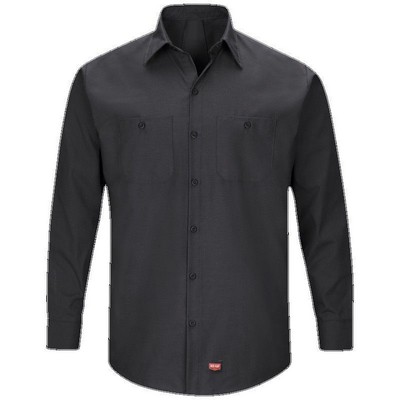 Red Kap® Men's Long Sleeve Work Shirt w/MIMIX™ - Black