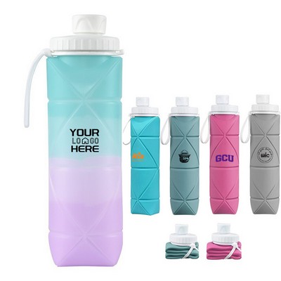 20oz Silicone Collapsible Water Bottle