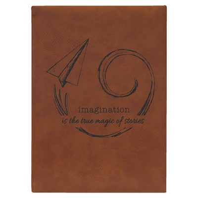 7" x 9 3/4" Rawhide Leatherette Journal-Lined Paper