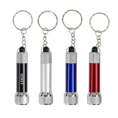 3 Led Aluminum Flashlight Keychain