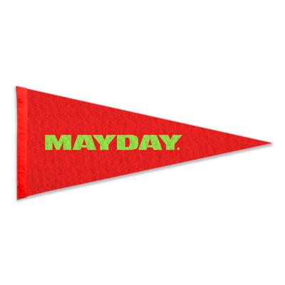 4"X10" Wool Felt Pennant without Pole