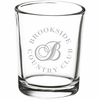 Deep Etched or Laser Engraved Acopa 2.5 oz. Shot Glass / Votive Holder