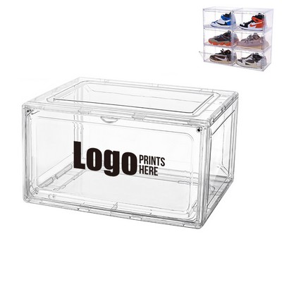 Foldable Drop Side Clear Shoe Box