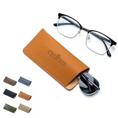 Soft Leather Eyeglass Case