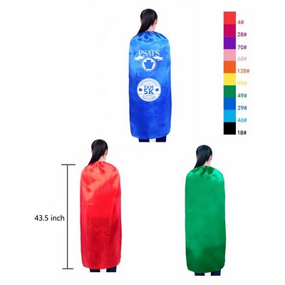 Superhero Cape/Satin Cape 43.5''W x 27.5''H