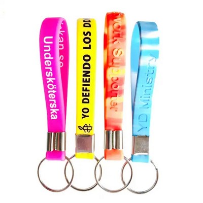 Silicone Wristband Key Chain