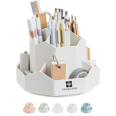 360 Degree Rotating Desk Organizer Pen Holder