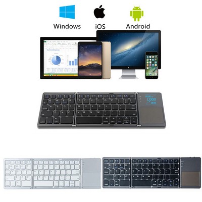 Wireless Folding Bluetooth Keyboard with Touchpad