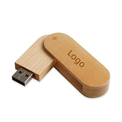 Custom Logo Folding Wooden USB Flash Drives (8GB 16GB 32GB 64GB )